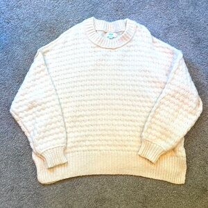 Aerie cream cozy oversized sweater